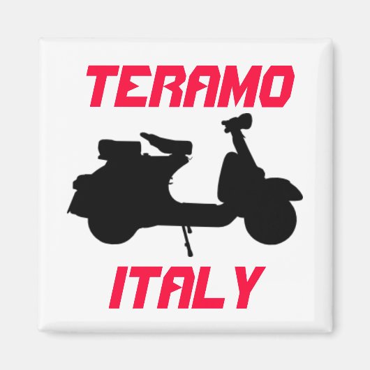Scooter, Teramo, Italien Magnet (Vorne)