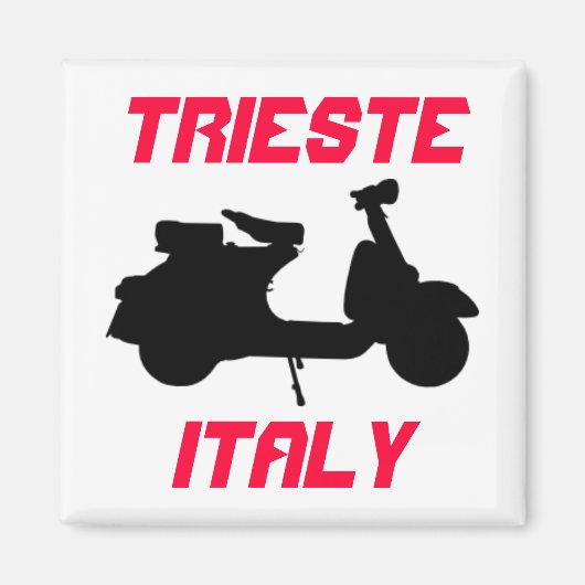 Scooter, Triest, Italien Magnet (Vorne)