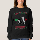 Scooter Ugly Christmas Sweater Xmas Sweatshirt (Vorderseite)