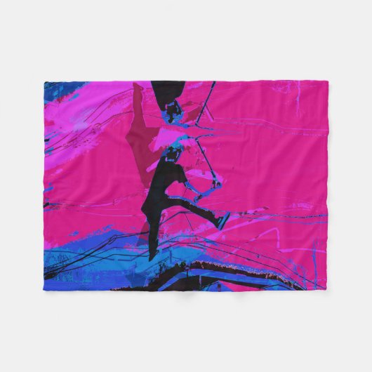 Scooter-Umlaufbahn - Scooter-Fleece-Blanket Fleecedecke (Vorderseite (Horizontal))