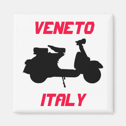 Scooter, Veneto, Italien Magnet (Vorne)