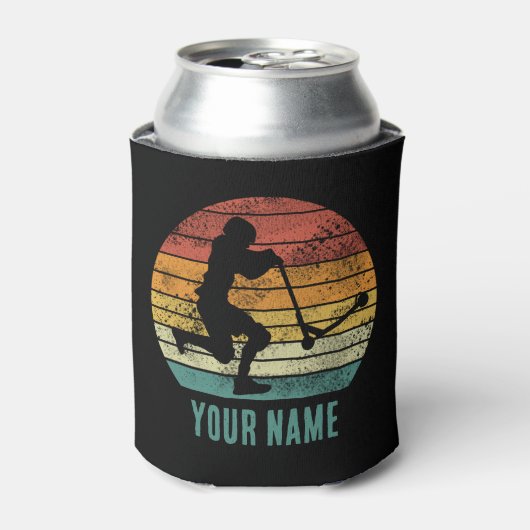 Scooter Vintag Sunset Retro E-Scooter Design Dosenkühler (Kanne Vorderseite)