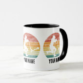 Scooter Vintag Sunset Retro E-Scooter Design Tasse (VorderseiteRechts)