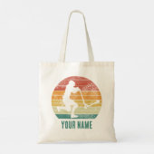 Scooter Vintag Sunset Retro E-Scooter Design Tragetasche (Rückseite)