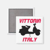 Scooter, Vittoria, Italien Magnet (Vorderseite/Rückseite)