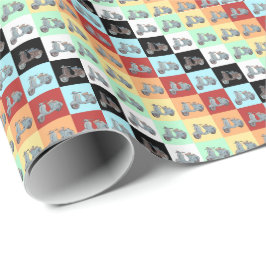 Scooter Wrapping Paper Geschenkpapier