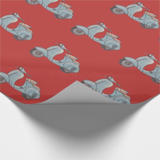 Scooter Wrapping Paper Geschenkpapier (Ecke)