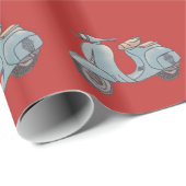 Scooter Wrapping Paper Geschenkpapier (Rolleneckpunkt)