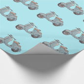 Scooter Wrapping Paper Geschenkpapier (Ecke)
