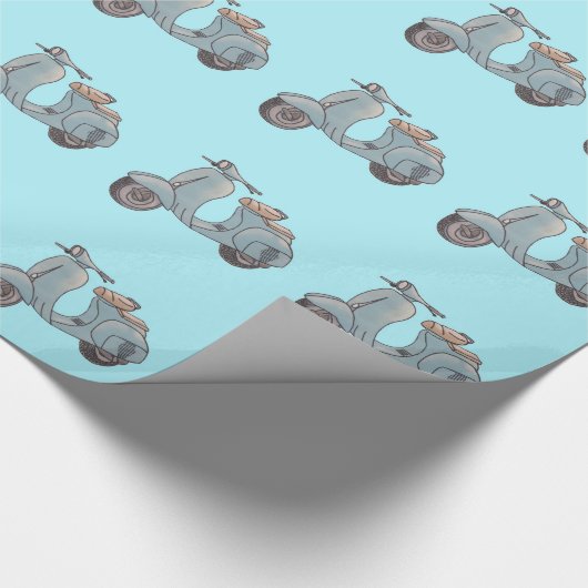 Scooter Wrapping Paper Geschenkpapier (Ecke)