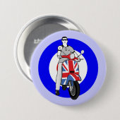 Scooterboy auf uj Roller Button (Vorne & Hinten)