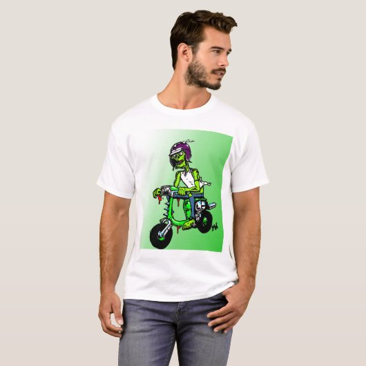 Scootering Zombie-T-Shirt T-Shirt (Vorne ganz)