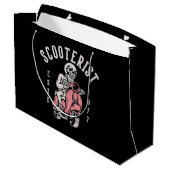 Scooterist, Ihre Tagline hier Große Geschenktüte (Rückseite Schrägansicht)