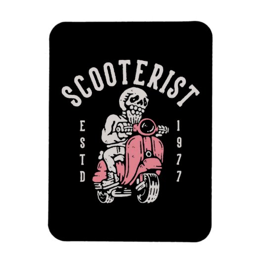 Scooterist, Ihre Tagline hier Magnet (Vertikal)