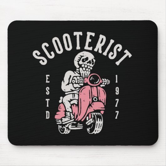 Scooterist, Ihre Tagline hier Mousepad (Vorne)
