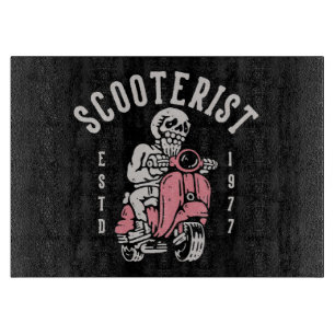 Scooterist, Ihre Tagline hier Schneidebrett