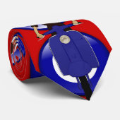 Scootermädchen auf 3D-Mod-Zielscheibe Krawatte (Gerollt)