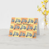 Scooters Greeting Card Karte (Gelbe Blume)