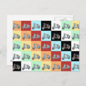 Scooters Postkarte (Vorne/Hinten)