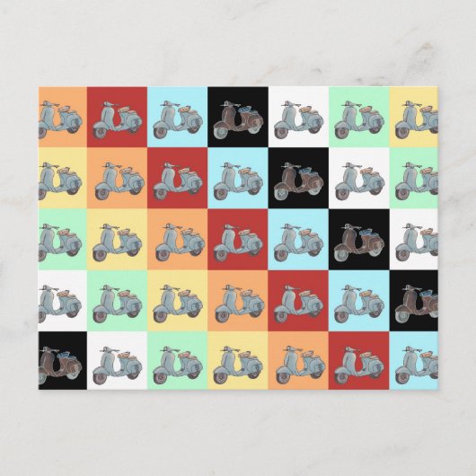 Scooters Postkarte (Vorderseite)
