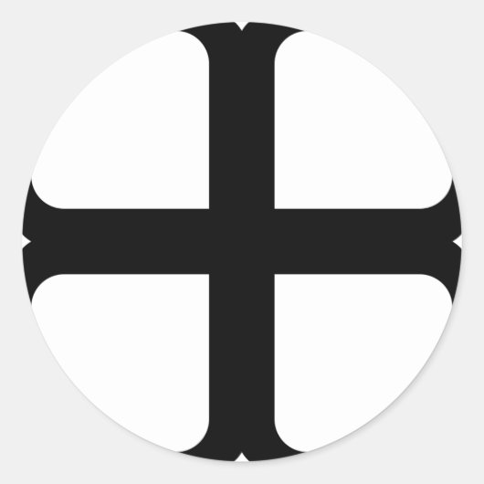 Scope Cap Sticker, Kreuzfahrer - Stil 1 Runder Aufkleber (Vorderseite)