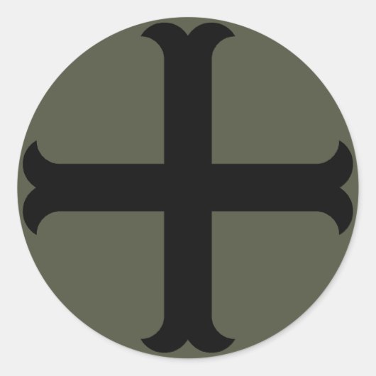 Scope Cap Sticker, Kreuzfahrer - Stil 2 Runder Aufkleber (Vorderseite)