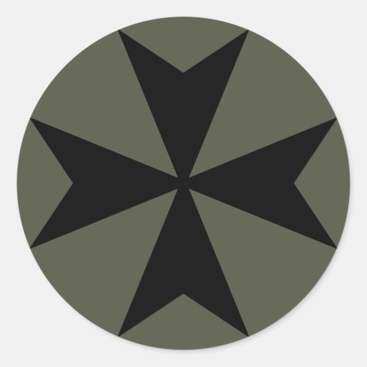 Scope Cap Sticker, Malteser Cross - Style 2 Runder Aufkleber (Vorderseite)