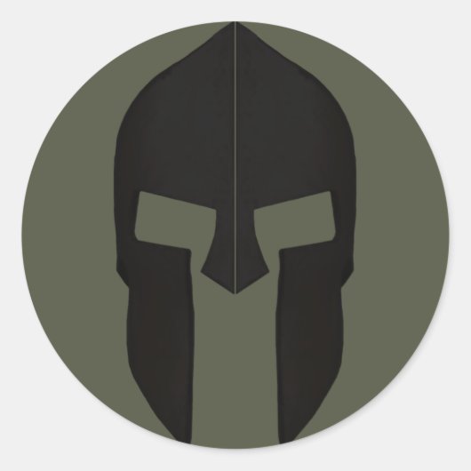 Scope Cap Sticker, Spartan Helmet - Stil 1 Runder Aufkleber (Vorderseite)