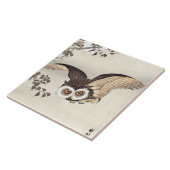Scopes Owl, Kirschblüten & Mond Japanisch Fliese (Seite)