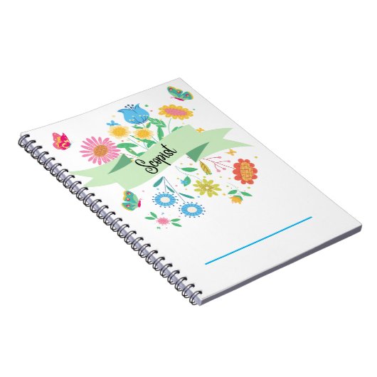 Scopin Spring Floral Notebook Notizblock (Rechte Seite)