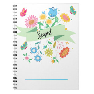 Scopin Spring Floral Notebook Notizblock