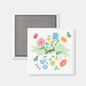 Scopist Spring Floral Magnet (Vorderseite/Rückseite)