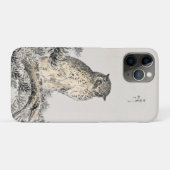 Scops Owl Japanische Monografie der Vogelzahl Kash Case-Mate iPhone Hülle (Rückseite (Horizontal))
