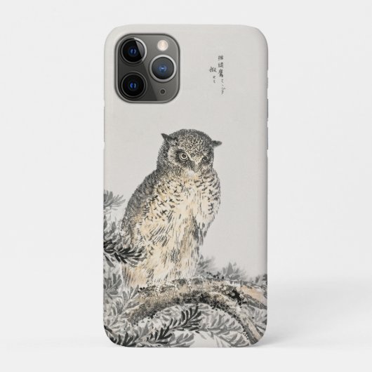 Scops Owl Japanische Monografie der Vogelzahl Kash Case-Mate iPhone Hülle (Rückseite)