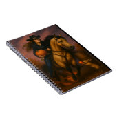 Scorching Fast Barrel Racing Team In Fall Notizblock (Rechte Seite)