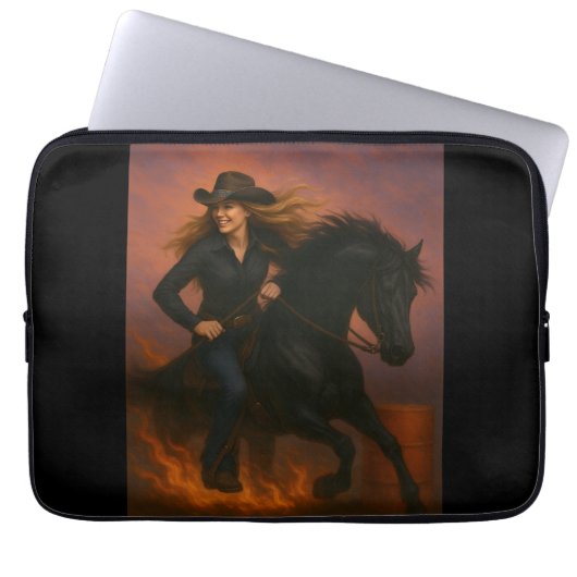 Scorching Fast Barrel Racing Team! Laptopschutzhülle (Vorderseite)