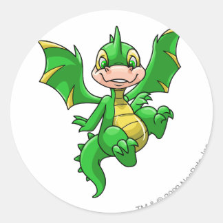 Scorchio Green Runder Aufkleber