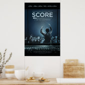 SCORE Baton Poster von Epicleff Media (Küche)
