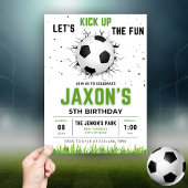 ⚽ Score Big mit unserem bearbeitbaren Fußball Gebu Einladung
