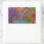 Score etwas trippy rechteckiger aufkleber (Tasche)