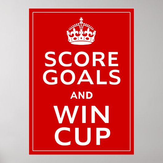 Score Goals and Win Cup ~ England Footin Poster (Vorne)