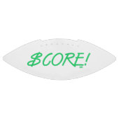 Score green and white dollar sign football (Panel)