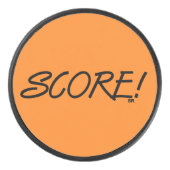 Score orange hockey puck (Vorderseite)