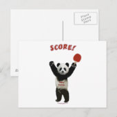 Score Panda Pong Postkarte (Vorne/Hinten)