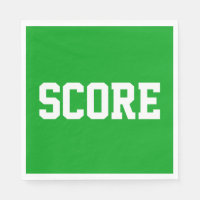 SCORE Sportlich Weiße Athletik Text Auf Hellgrün