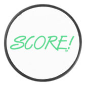 Score white hockey puck (Vorderseite)