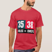 Scoreboard Super Bowl 57 T-Shirt (Vorderseite)