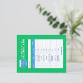 Scorecard Postkarte (Stehend Vorderseite)