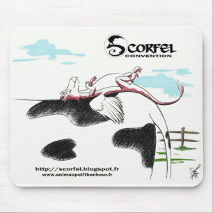 Scorfel-Mousepad auf Kuh Mousepad