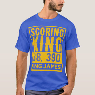 Scoring King James Vintag Gold Text T-Shirt